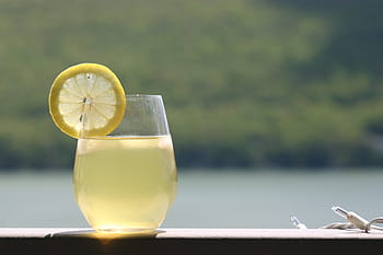 drinking glass, filled, lemon juice, drinking, glass filled, beverage, summer drink, drink, glass, cocktail, juice