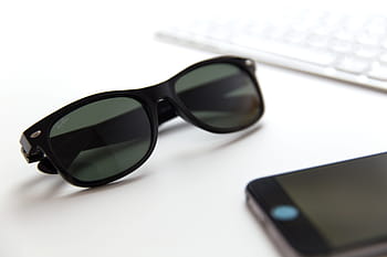 mobil, smartphone smartphone, tastatura, alb, masa de birou, ochelari de soare, iPhone, smartphone, birou, tehnologie, Afaceri