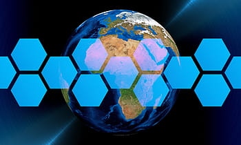 planet earth, honey comb, edited, global, network, communication, connection, data, connect, worldwide, technology