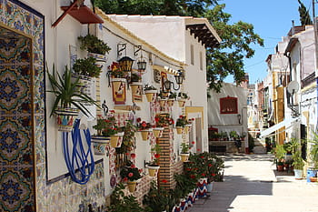 ละแวกซานต้าครูซ, Alicante, Costa Blanca, การท่องเที่ยว, ในเมือง, สเปน, ทะเลเมดิเตอร์เรเนียน, เดิน, ภูมิประเทศ, สีน้ำเงิน, ใกล้ชายฝั่ง