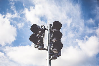 langit, Lampu Lalu Lintas, Awan, penyeberangan, pengemudi, mengemudi, lampu, pemasaran, minimalis, jalan, signalization