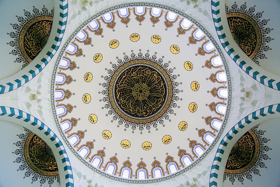 cami, náboženství, architektura, islám, cestovat, kupole, město, Krásná, krocan, budova, umění