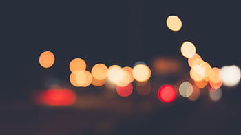 bokeh fotografie, oranžový, Červené, Černá, světla, rozmazaný, noc, temný, večer, bokeh, svítí