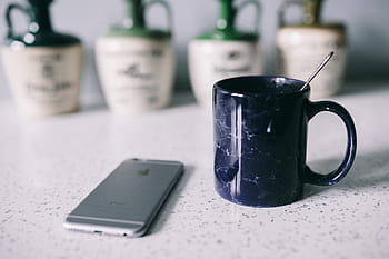 クリーム、 パフ、 コーヒー、 ティー、 クリームパフ、 お茶、 カップ、 ケーキ、 甘い、 クッキー、 コーヒー-飲み物