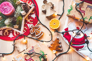 クリスマスの時間の装飾、 まだ、 人生、 クリスマスの時間、 装飾、 静物、 キャンドル、 クリスマス、 クリスマスライト、 クリスマスの設定、 クリスマスのお菓子