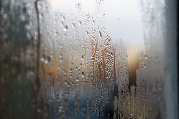 detailní fotografie, skleněný panel, dewdrop, Průhledná, sklenka, voda, ještě pořád, položek, věci, okno, vlhký