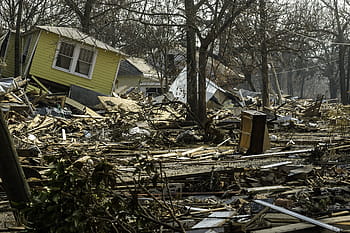 poškození, Hotovo, škody, biloxi, hurikán Katrina, Mississippi, domy, hurikán, nepořádek, přírodní katastrofa, veřejná doména