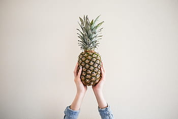 ananas / nanas, Segar, Ananas, Nanas, Perempuan, Tangan, makanan, pecinta makanan, buah-buahan, gadis, kesehatan