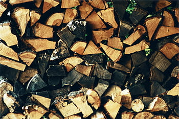 hromada, hnědý, dřevo log, palivové dříví, dřevo, protokoly, řezivo, celý rám, pozadí, detail, nikdo