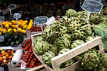 Artichoke, sehat, luar, sayur, pasar, makanan, kesegaran, buah, Makanan sehat, eceran, belanjaan