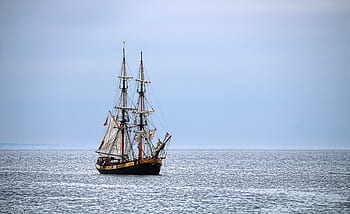 ship, sea, sailing vessel, sail, boat, water, ocean, sailing boat, nautical, blue, travel