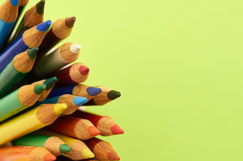 colorato, matita, sfondo, colore, avvicinamento, pastello, legna, preparativi, impostato, arte, disegno