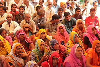 group, villagers, village, people, culture, india, tradition, face, traditional