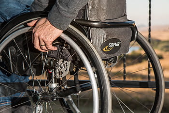 osoba, Černá, invalidní vozík, postižení, zraněný, zakázáno, zdravotně postižených, handicap, lékařský, pojištění, zdraví