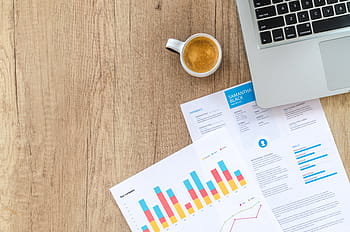 alb, ceramică, halbă, lângă, gri, laptop, diagramă, grafic, finanţa, financiar, date
