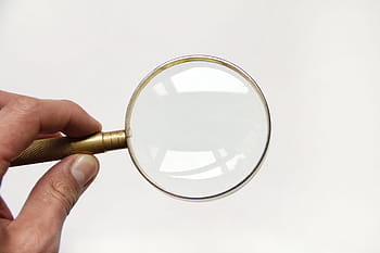 person, holding, magnifying, glass, magnifier, magnifying glass, search, look, lens, magnify, find