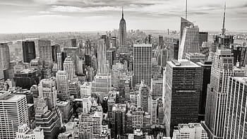 grayscale photo, nnew york, grayscale, York, new York City, manhattan - New York City, uSA, skyscraper, urban Skyline, black And White, cityscape