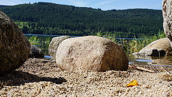 schluchsee, stones, water, black forest, southern germany