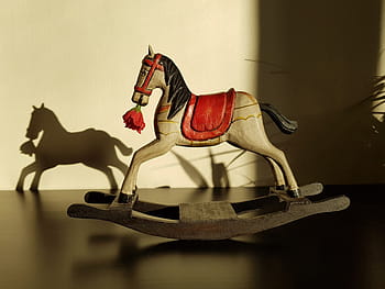rocking horse, toy, statuette