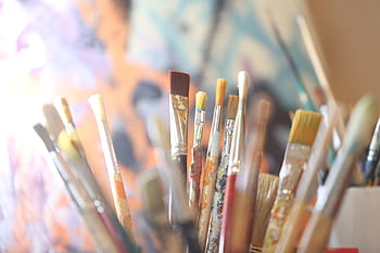 maler, børste, kunst, maleri, maling, farve, kunstnere, farvepalet, tegne, kreativitet, kreativ