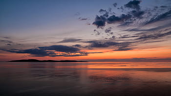 baltic sunset, skies, Baltic, Sunset, Russia, baltic sea, clouds, photos, public domain, sea, seascape
