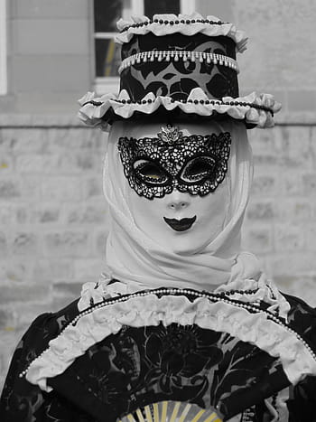 masked ball, masquerade, carnival, panel, costume, make up, costumes, women, swabian alemannic, strassenfasnet, culture
