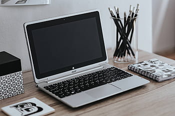 espacio de trabajo, lugar de trabajo, computadora, computadora portátil, cita, motivacional, foto, lema, inspirador, tarjetas, citas