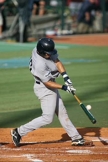 Baseballspieler, schlagen, Ball, Baseball, Teig, Spiel, Wettbewerb, Spieler, Zuhause, männlich, Sport