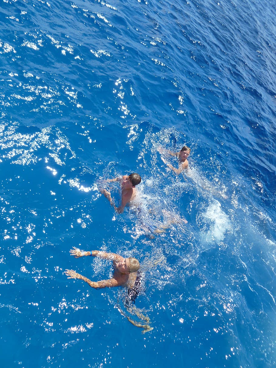 swimming, blue, cayman islands, swim, fun, summer, water, holiday, vacation, leisure