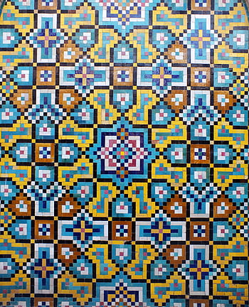 arte floreale multicolore, kashi, mi sono imbattuto, islamico, arte, arte islamica, mosaico, arte muraria, colorato, modello, decorazione