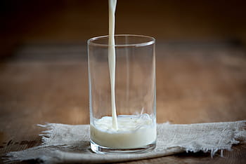 clear, drinking glass, pouring, milk, glass, white, cow's milk, drink, frisch, food, vollmilch