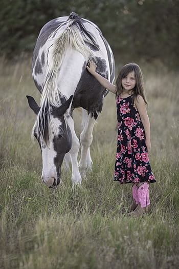girl, holding, horse, child, animal, fun, cute, country, summer, happy, kids