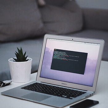 Macbook Air Code, Macbook Air, koda, minimal, luft, flap, webbdesign, teknologi, bärbar dator, dator, företag