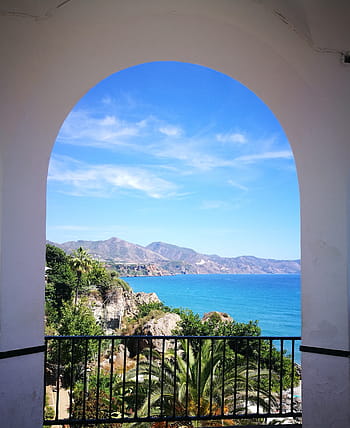 nerja, spain, architecture, no person, travel, sea, sky, summer, outdoor