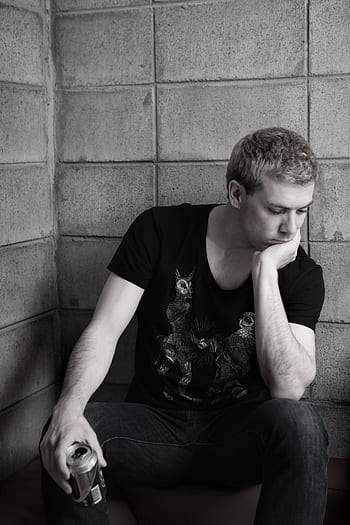 thinking, man, person, sad, alone, depressed