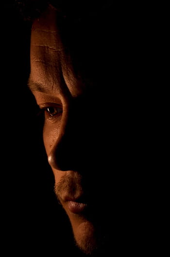 selective, focus photography, man, face, close, eye, look, people, sad, emotion, mood