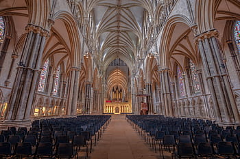 tiro, grande, Chiesa, interno, architettura, Cattedrale, cristianesimo, religione, in casa, stile gotico, cattolicesimo