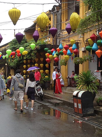 Vietnam, lucerny, tradiční, kultura, Asie, vietnamština, cestovat, dekorace, festival, barvitý, svítilna