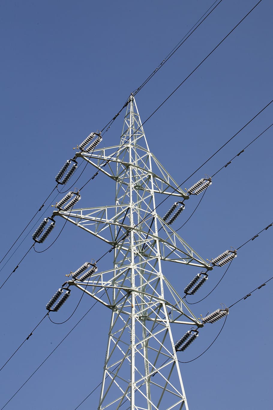 high-voltage lines, frontline, iron tower, cord, electric, transmission lines, power transmission tower
