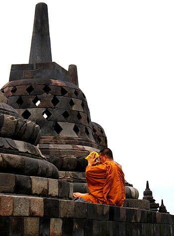 budha, sembayang, biksu, candi borobudur, magelang, jawa tengah, Jáva, indonéština, stupa, chrám, buddhistický chrám