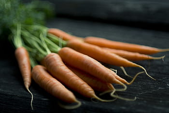Nahansicht, Foto, Möhren, bündeln, Lebensmittel, produzieren, gesund, Gemüse, frisch, Orange, Ernte