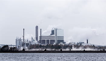 buildings, ocean, cloudy, sky, high, rise, building, photography, industrial, warehouses, factories