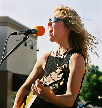 woman playing guitar, singer, performer, music, musician, concert, singing, musical, entertainment, rock, performing