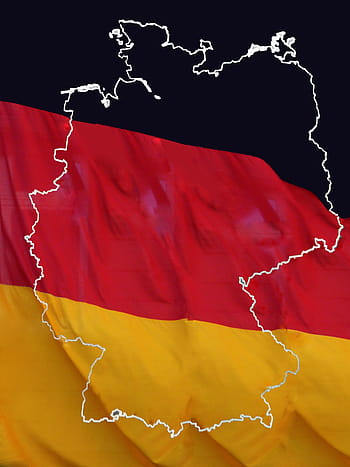 national flag, federal republic of, german, germany map, flag, flags, sky, nation, national colours, black red gold, state of germany