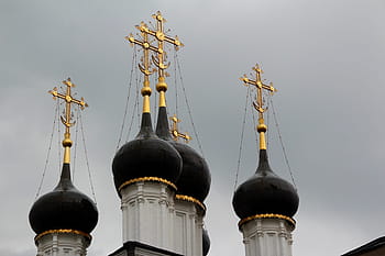 Chiesa, d'oro, cupola, Russia, Mosca, d'oro, cupola, ortodosso, chiesa ortodossa russa, storicamente, monastero, Torre