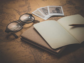 очила близо до книгата, стар, ретро, античен, реколта, класически, снимка, карта, пътуване, Забележка, химилка