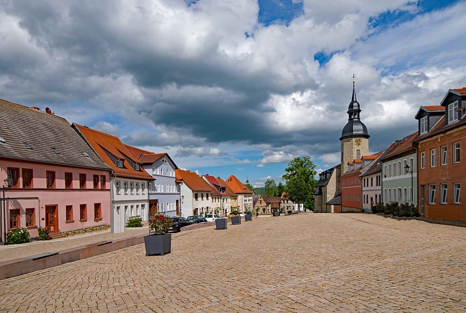 Marketplace, Dornburg, Thuringia, Germany, thuringia germany, old building, places of interest, culture, building, history, st jacobi