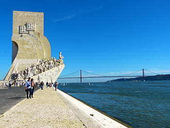 padrão dos descobrimentos, monument of the discoveries, ponte 25 de abril, belem, tejo, henry of the navigator, monument, lisbon, lisboa, portugal