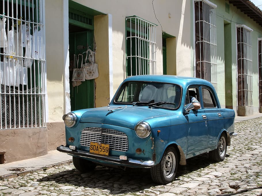klasické auto, oldtimer, staré auto, auto, automobilového průmyslu, vinobraní, vozidlo, retro, kuba, americké auto, starý