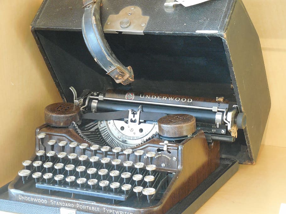 typewriter, vintage, vintage typewriter, old, retro, type, antique, nostalgia, vintage type, writing, obsolete